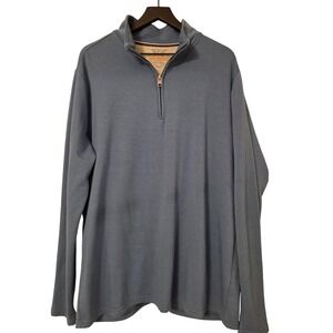 Weatherproof Vintage Mens Blue‎ XL EG Quarter Zip Pullover Sweater Long Sleeve
